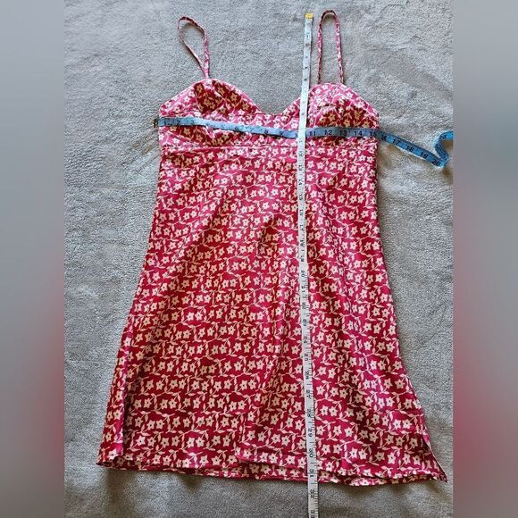 NWT Free People On Our Radar Cherry Combo Red Floral Mini Dress Size Small - Picture 7 of 7